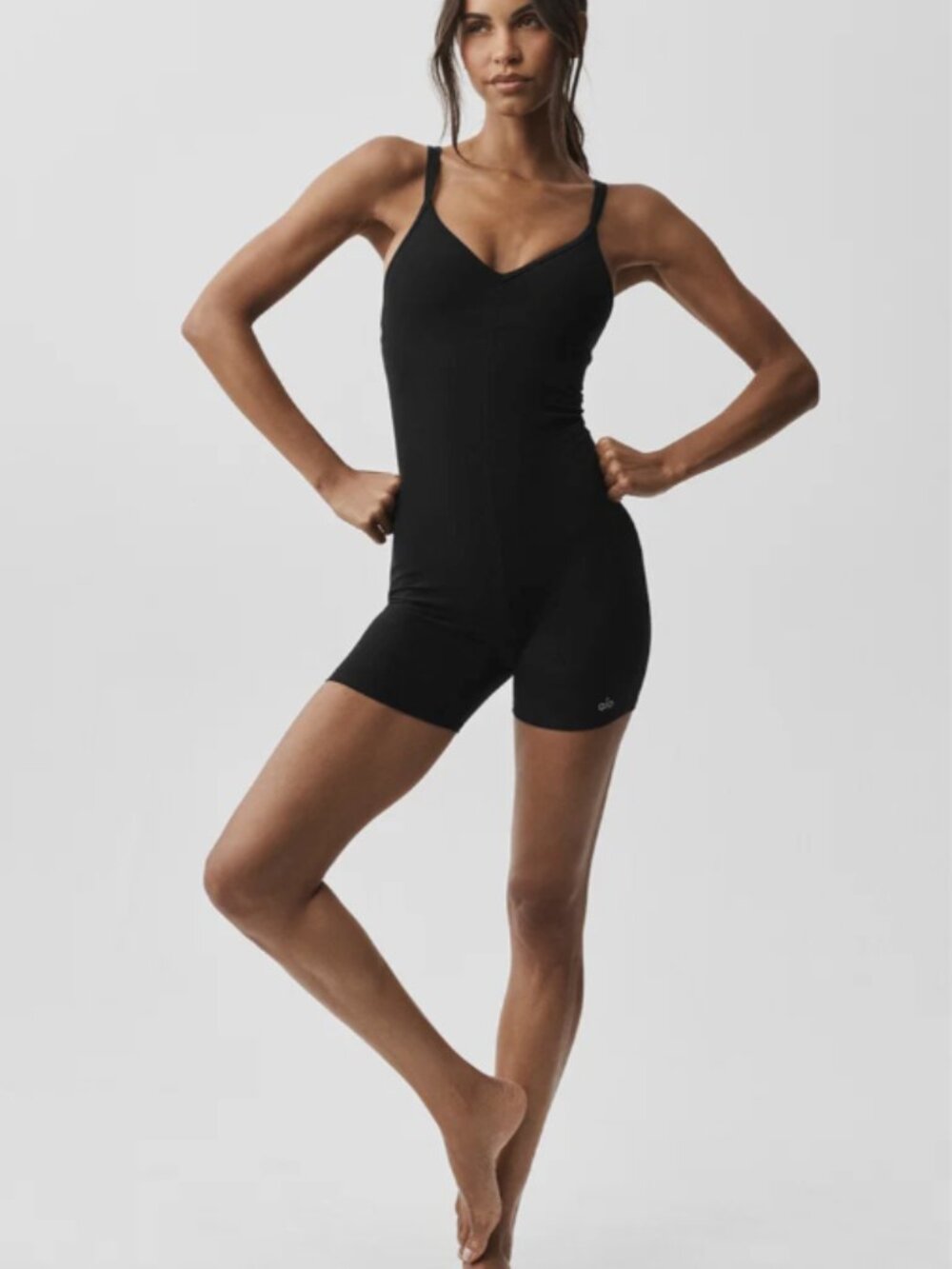 ALO Yoga Alosoft Suns Out Onesie – Black – Small